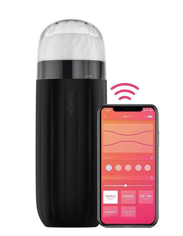 SVAKOM SAM NEO 黑色 智能手機操作 電動飛機杯 成人用品